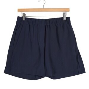 Samsoe Samsoe Hoys Shorts 10654 Night Sky Navy Blue Tailored Elastic Waist Small